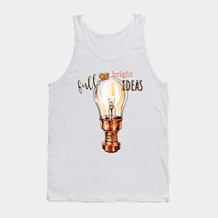 Full of Bright Ideas Lightbulb In Copper Tank Top